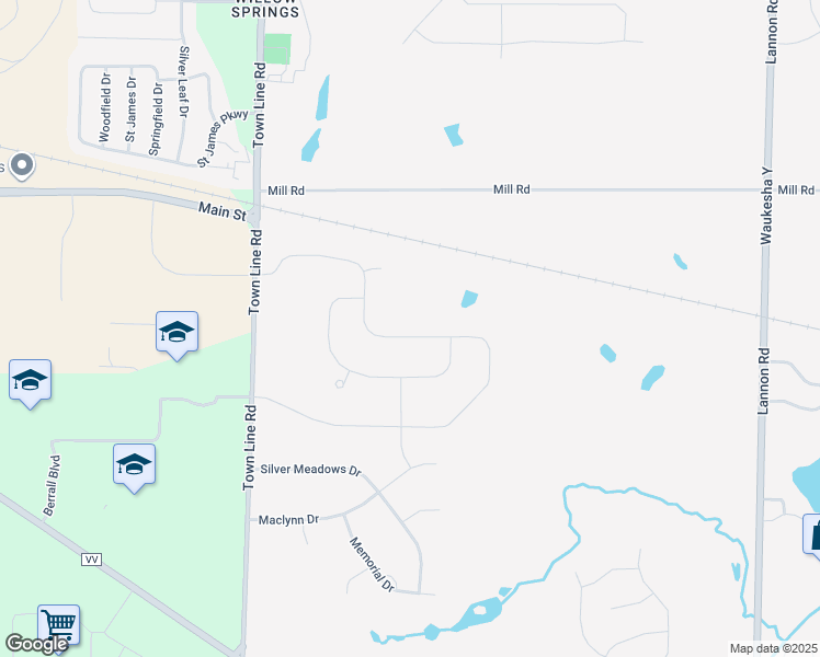map of restaurants, bars, coffee shops, grocery stores, and more near N61W21496 Legacy Trail in Menomonee Falls