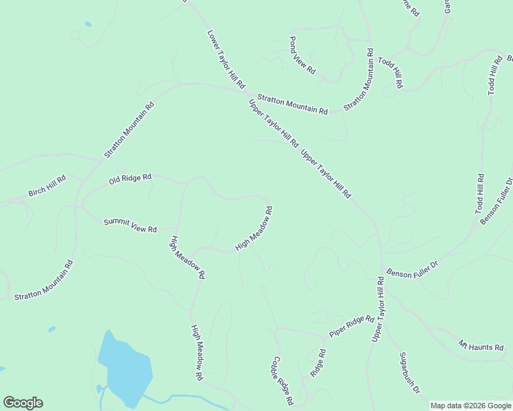 map of restaurants, bars, coffee shops, grocery stores, and more near 144 High Meadow Road in Winhall