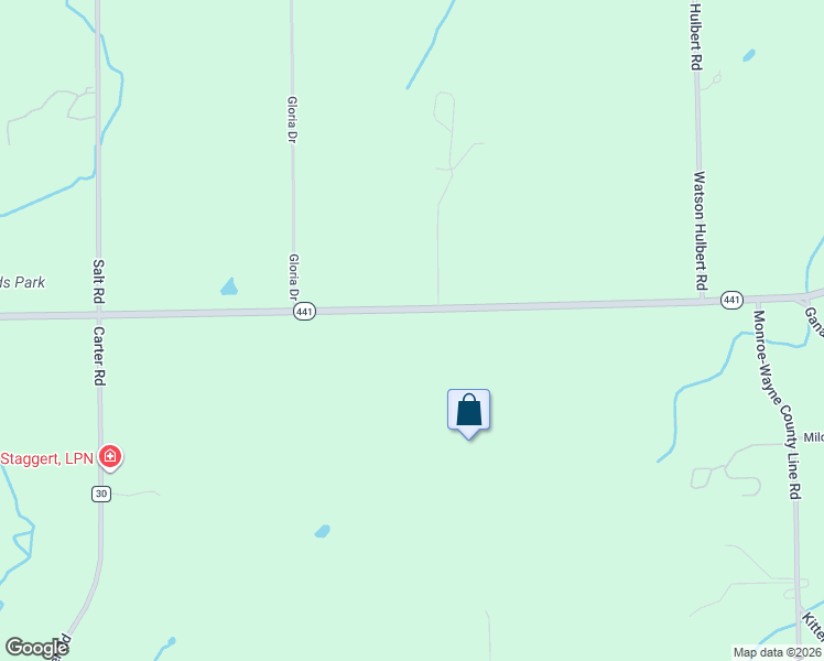 map of restaurants, bars, coffee shops, grocery stores, and more near Estates Drive West in Monroe County