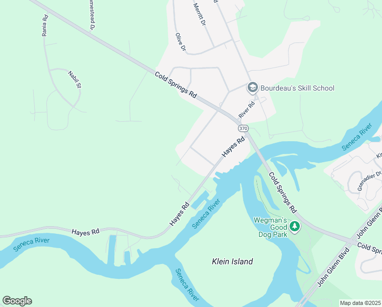 map of restaurants, bars, coffee shops, grocery stores, and more near 7445 Meadowbrook Drive in Baldwinsville