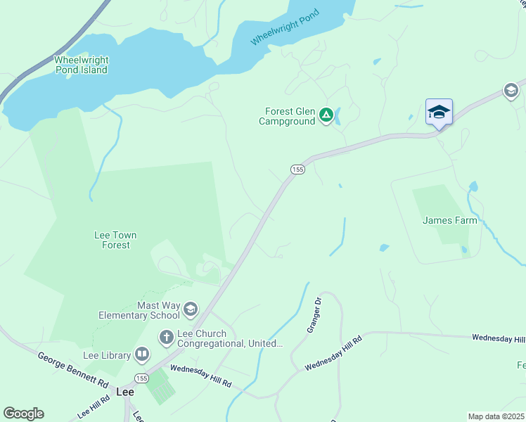 map of restaurants, bars, coffee shops, grocery stores, and more near 14 Northside Road in Lee