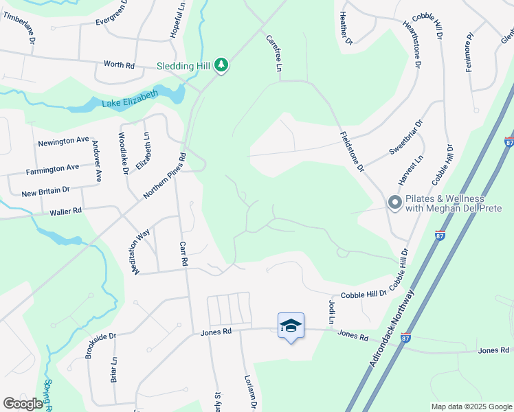 map of restaurants, bars, coffee shops, grocery stores, and more near 8 Claire Pass in Saratoga Springs