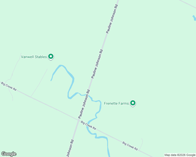 map of restaurants, bars, coffee shops, grocery stores, and more near 114 Pauline Johnson Road in Caledonia