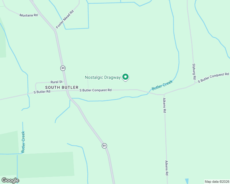 map of restaurants, bars, coffee shops, grocery stores, and more near 13180 South Butler Conquest Road in Savannah