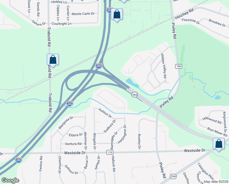 map of restaurants, bars, coffee shops, grocery stores, and more near 247 Harpington Drive in Rochester