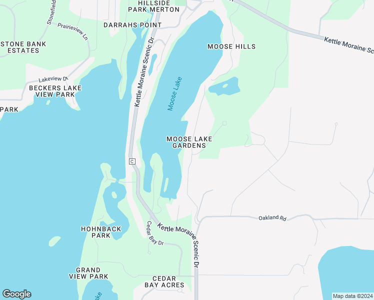 map of restaurants, bars, coffee shops, grocery stores, and more near W330N6233 Hasslinger Road in Nashotah
