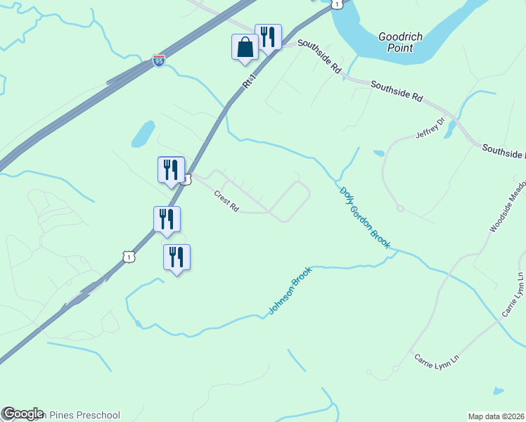 map of restaurants, bars, coffee shops, grocery stores, and more near 63 Caincrest Road in York
