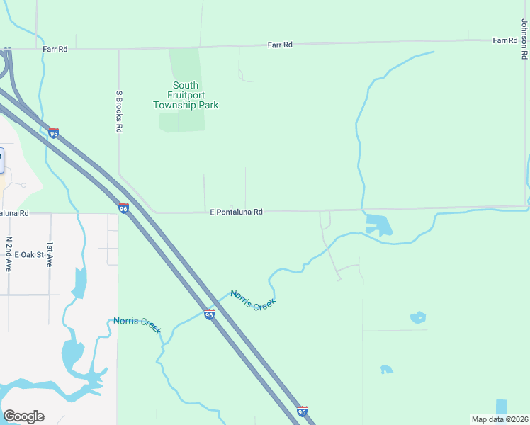 map of restaurants, bars, coffee shops, grocery stores, and more near 4348 East Pontaluna Road in Fruitport Charter Township