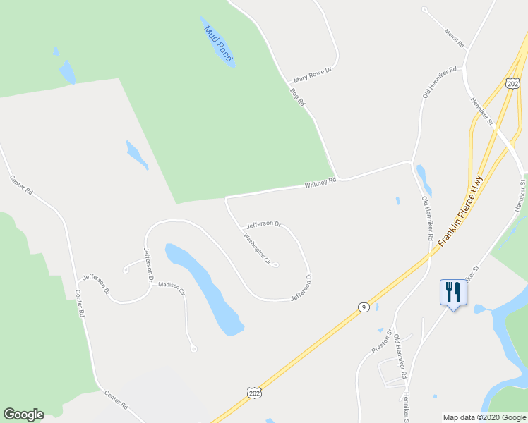 map of restaurants, bars, coffee shops, grocery stores, and more near 273 Jefferson Drive in Hillsboro