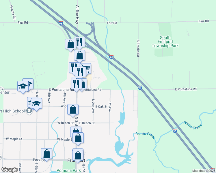 3808 East Pontaluna Road, Fruitport Charter Township MI Walk Score