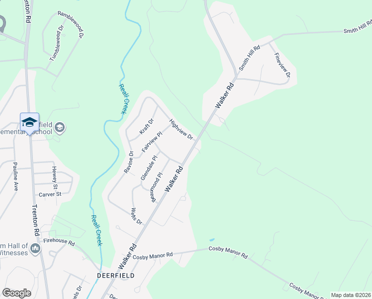 map of restaurants, bars, coffee shops, grocery stores, and more near 5593 Walker Road in Utica