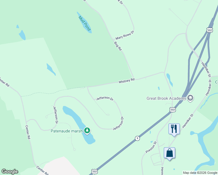 map of restaurants, bars, coffee shops, grocery stores, and more near 273 Jefferson Drive in Hillsboro