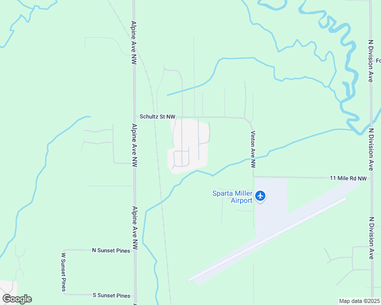 map of restaurants, bars, coffee shops, grocery stores, and more near 630 Schultz Street Northwest in Sparta