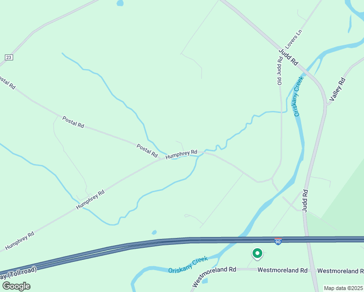 map of restaurants, bars, coffee shops, grocery stores, and more near 8023 Humphrey Road in Oriskany