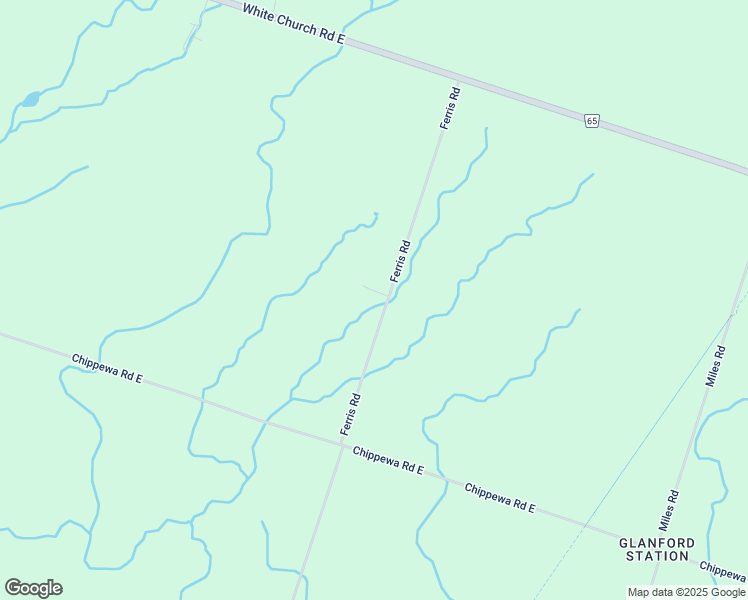 map of restaurants, bars, coffee shops, grocery stores, and more near 260 Ferris Road in Hamilton