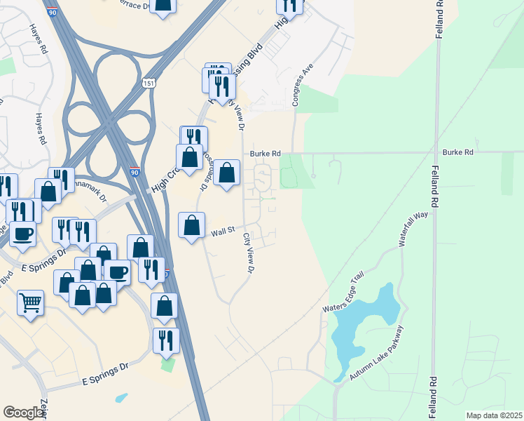 map of restaurants, bars, coffee shops, grocery stores, and more near 2991 Holborn Circle in Madison