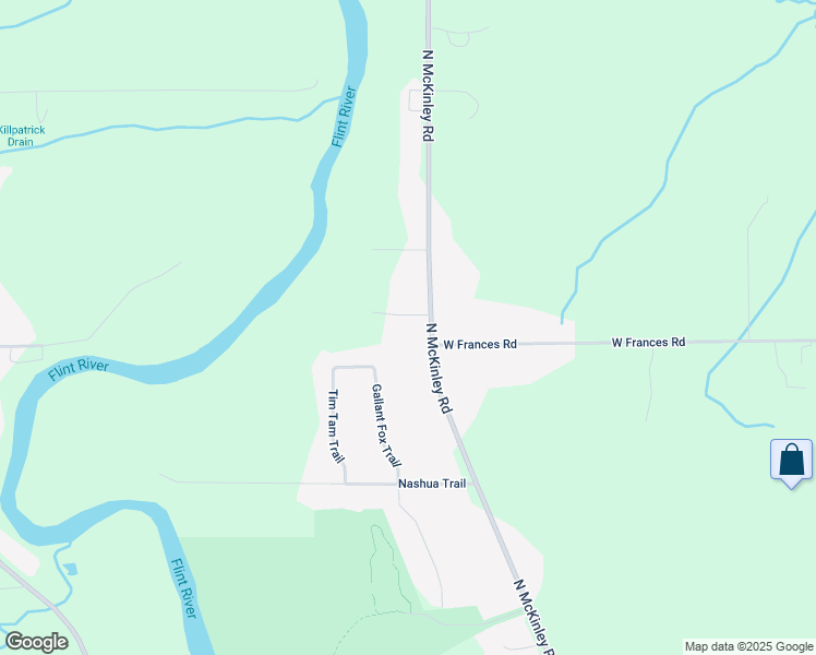 map of restaurants, bars, coffee shops, grocery stores, and more near 9019 North McKinley Road in Montrose