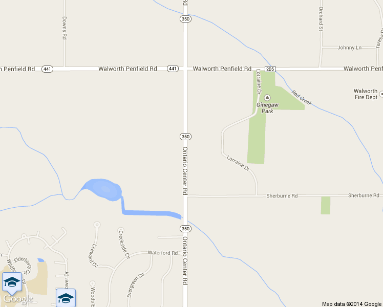 map of restaurants, bars, coffee shops, grocery stores, and more near 3572 Ontario Center Road in Walworth