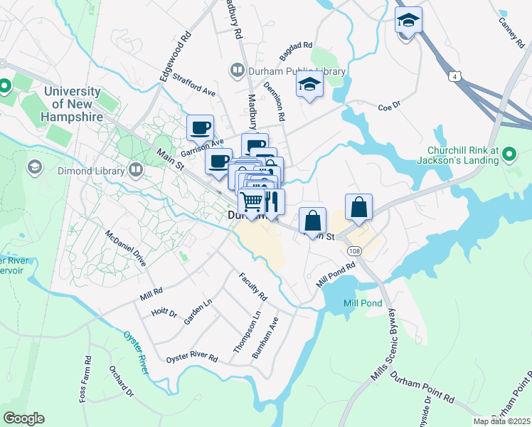 map of restaurants, bars, coffee shops, grocery stores, and more near in Lee