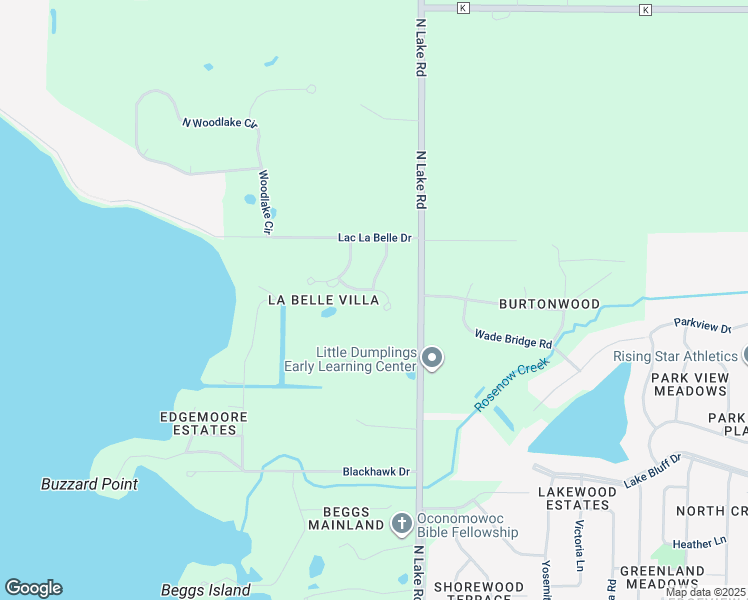 map of restaurants, bars, coffee shops, grocery stores, and more near N63W38107 Florence Court in Oconomowoc