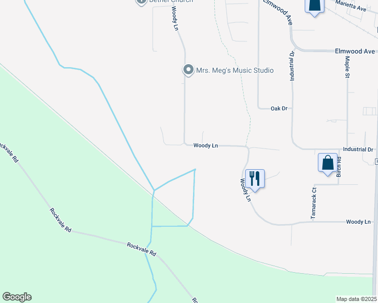 map of restaurants, bars, coffee shops, grocery stores, and more near N7771 Vicksburg Way in Oconomowoc