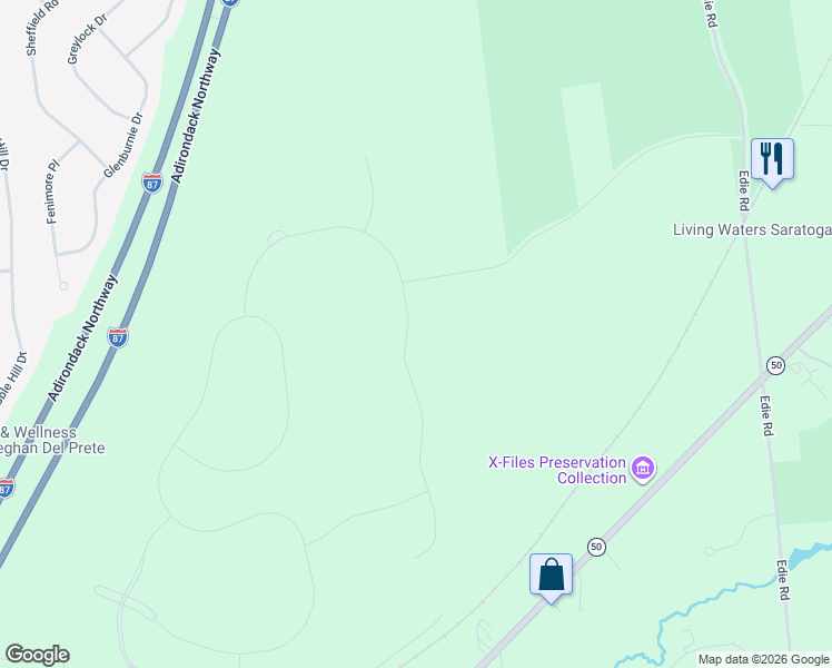 map of restaurants, bars, coffee shops, grocery stores, and more near in Saratoga County