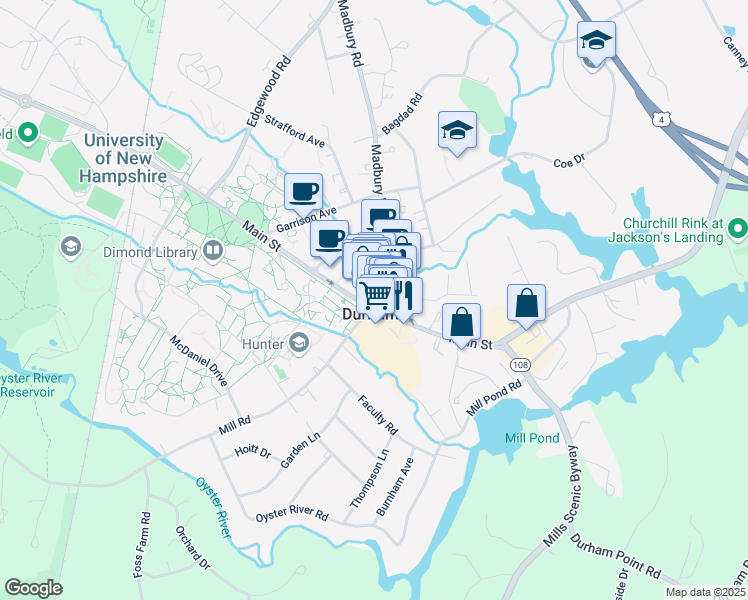map of restaurants, bars, coffee shops, grocery stores, and more near in Lee