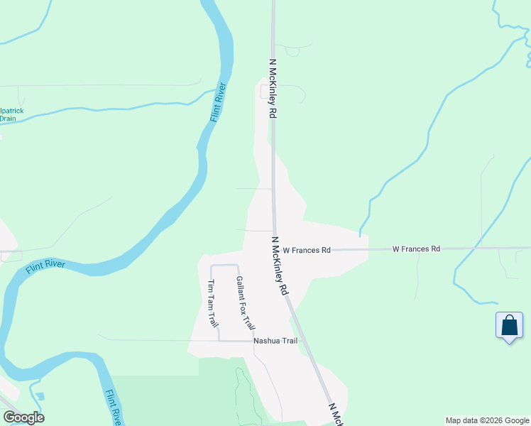 map of restaurants, bars, coffee shops, grocery stores, and more near 9097 North McKinley Road in Montrose