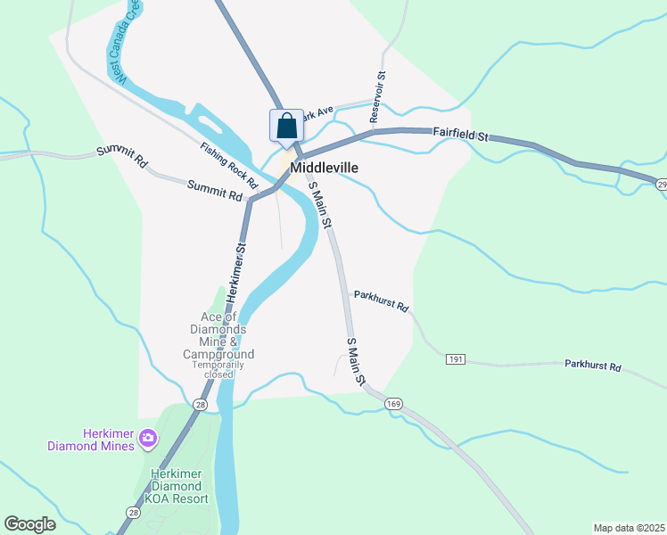 map of restaurants, bars, coffee shops, grocery stores, and more near 72 South Main Street in Middleville