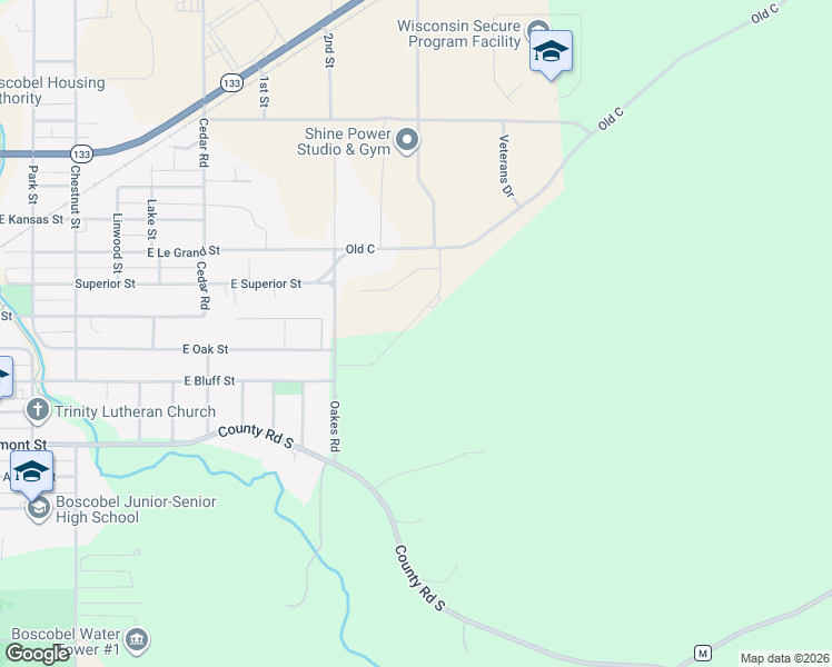 map of restaurants, bars, coffee shops, grocery stores, and more near 120 Doc Mac Drive in Boscobel