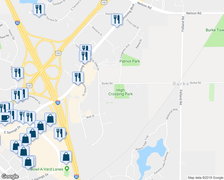 map of restaurants, bars, coffee shops, grocery stores, and more near 2931 Holborn Circle in Madison