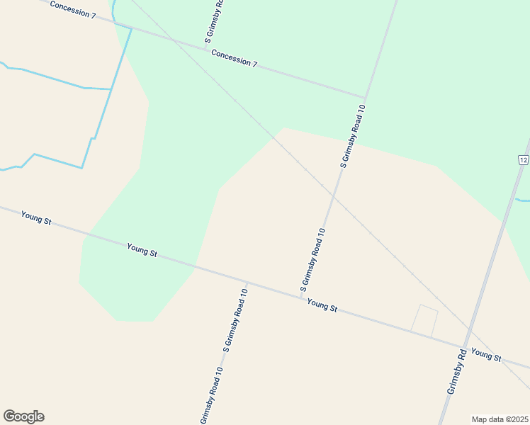 map of restaurants, bars, coffee shops, grocery stores, and more near 7491 Young Street in Grassie