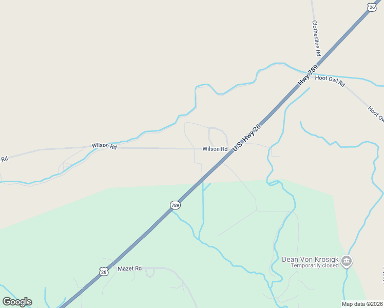 map of restaurants, bars, coffee shops, grocery stores, and more near 15 Wilson Road in Riverton