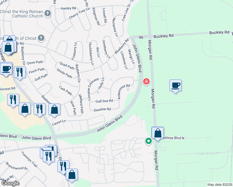 map of restaurants, bars, coffee shops, grocery stores, and more near 6 Mc Intosh Street in Liverpool