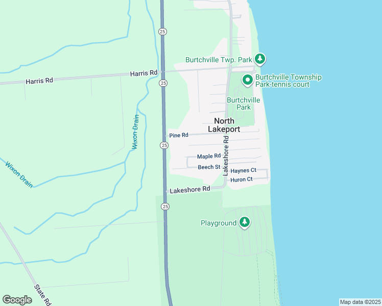 map of restaurants, bars, coffee shops, grocery stores, and more near 3840 Maple Road in Fort Gratiot Township