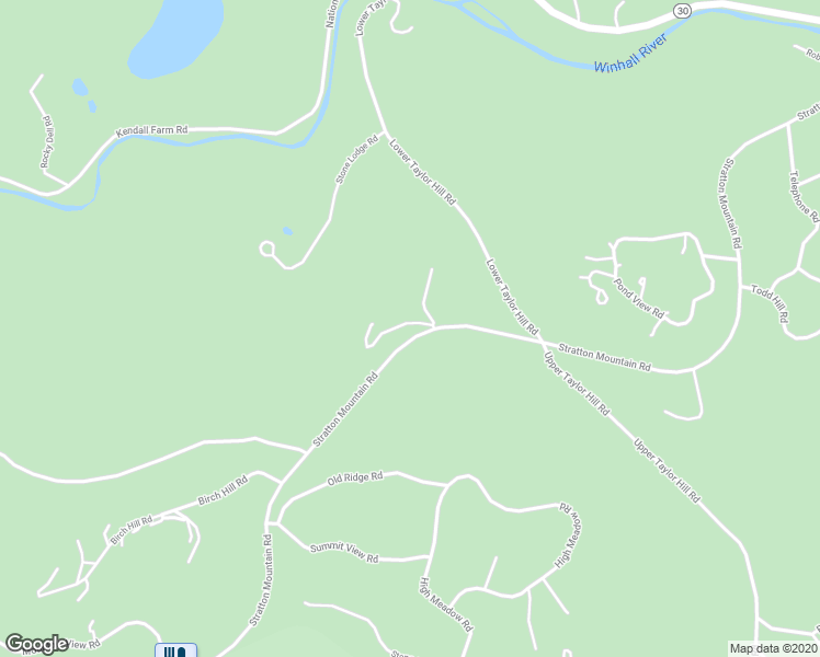 map of restaurants, bars, coffee shops, grocery stores, and more near 1 Stratton West Road in Winhall