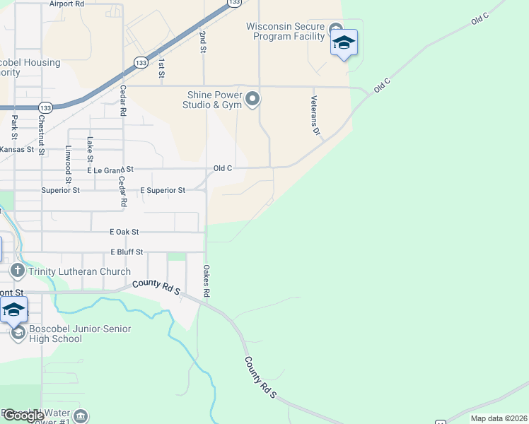 map of restaurants, bars, coffee shops, grocery stores, and more near 120 Doc Mac Drive in Boscobel