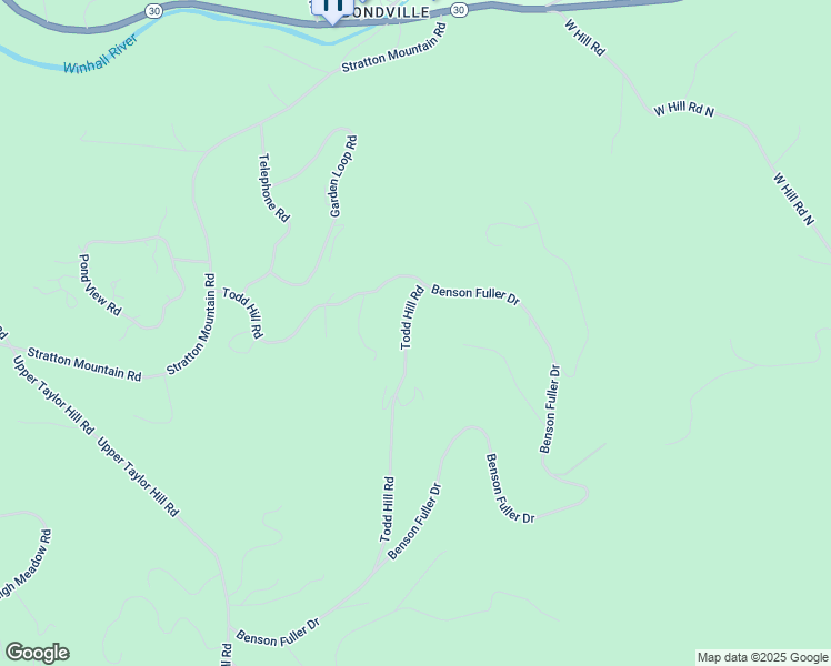 map of restaurants, bars, coffee shops, grocery stores, and more near 65 Todd Hill Road in Jamaica