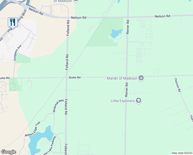 map of restaurants, bars, coffee shops, grocery stores, and more near 3447-3545 Burke Rd in Madison