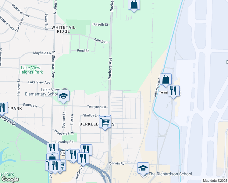 map of restaurants, bars, coffee shops, grocery stores, and more near in Madison