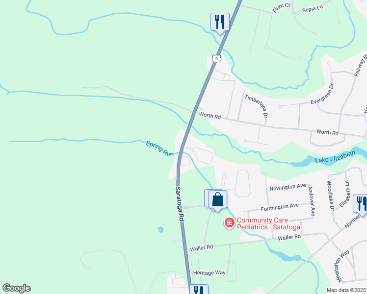 map of restaurants, bars, coffee shops, grocery stores, and more near 710 U.S. 9 in Wilton