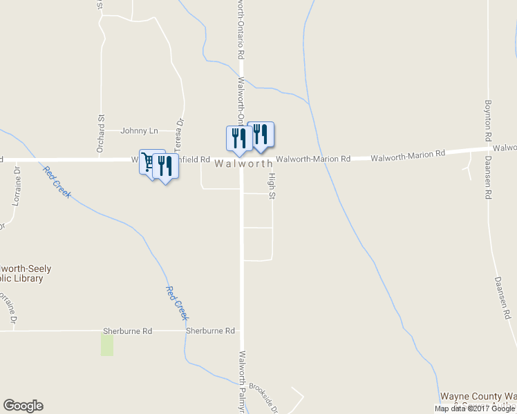 map of restaurants, bars, coffee shops, grocery stores, and more near 3655 High Street in Walworth