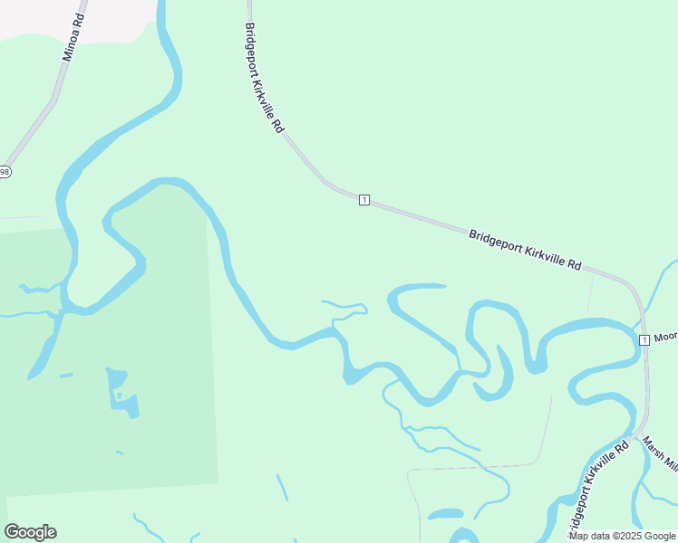 map of restaurants, bars, coffee shops, grocery stores, and more near 8703 Bridgeport-Kirkville Road in Kirkville