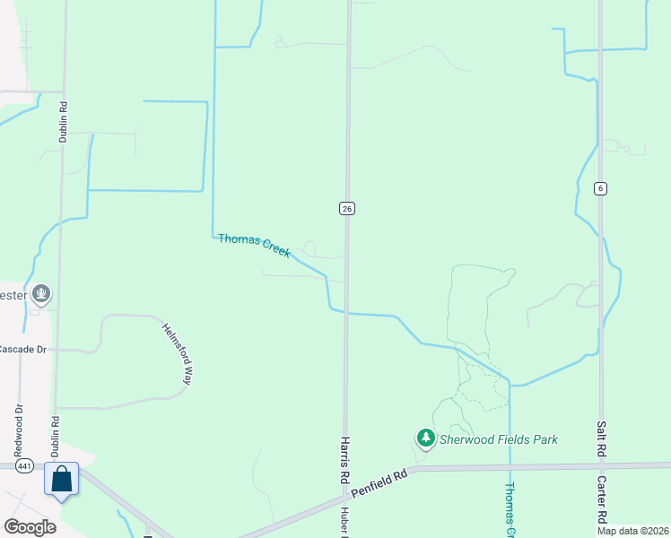 map of restaurants, bars, coffee shops, grocery stores, and more near 2001 Harris Road in Penfield