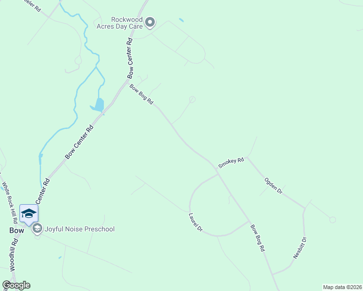 map of restaurants, bars, coffee shops, grocery stores, and more near 22 Bow Bog Road in Bow