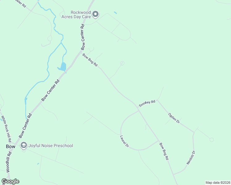 map of restaurants, bars, coffee shops, grocery stores, and more near 22 Bow Bog Road in Bow