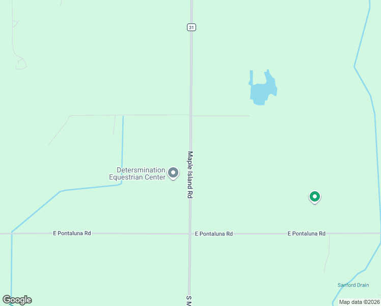 map of restaurants, bars, coffee shops, grocery stores, and more near 6325 Maple Island Road in Nunica