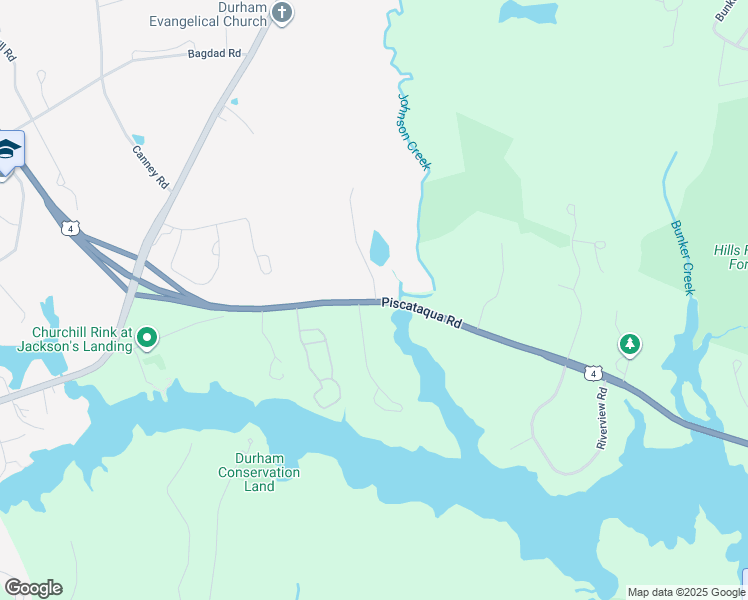 map of restaurants, bars, coffee shops, grocery stores, and more near 59 Piscataqua Road in Durham