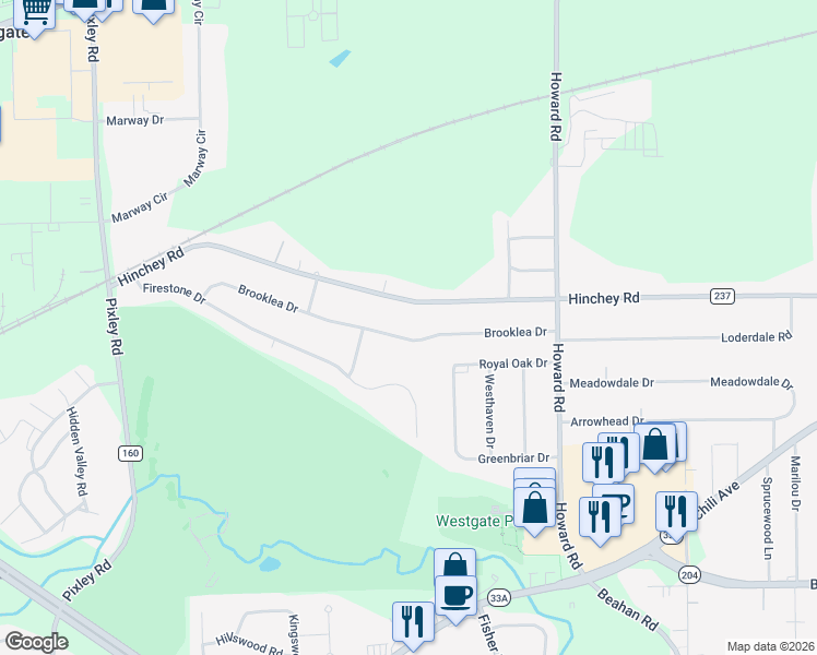 map of restaurants, bars, coffee shops, grocery stores, and more near 935 Hinchey Road in Rochester