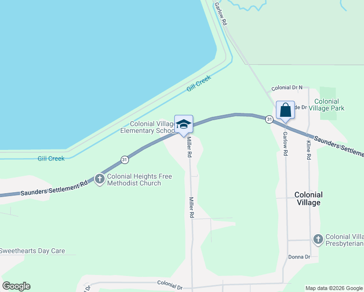 map of restaurants, bars, coffee shops, grocery stores, and more near 1456 Saunders Settlement Road in Niagara Falls